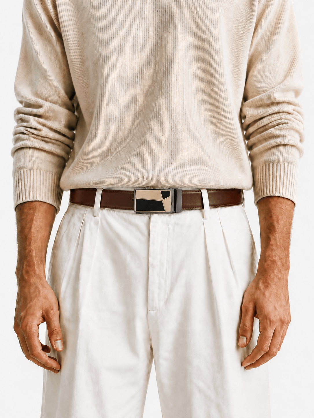 L’art de la Ceinture Arthur – Ceinture Automatique Marron