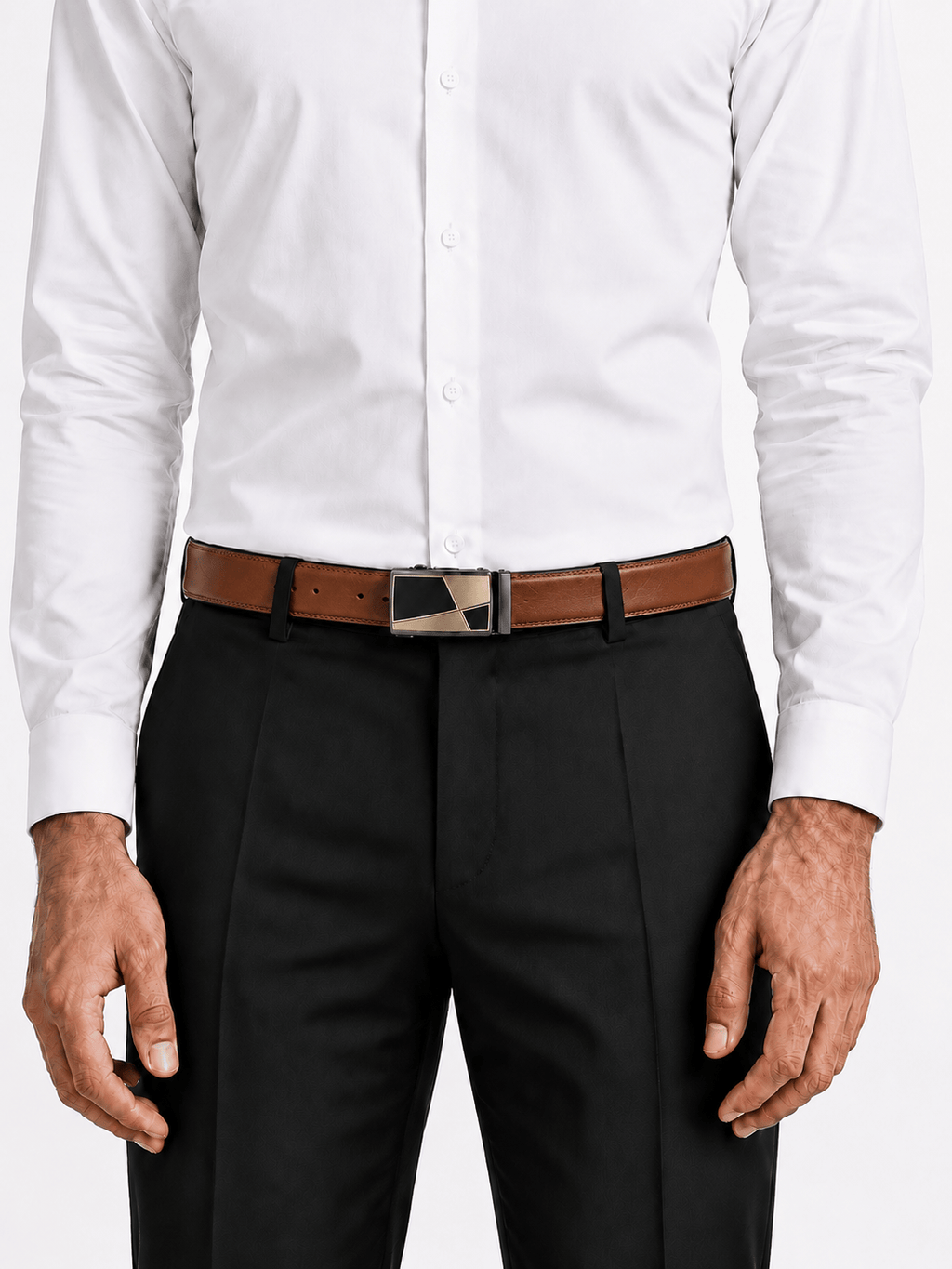 L’art de la Ceinture Arthur – Ceinture Automatique Marron