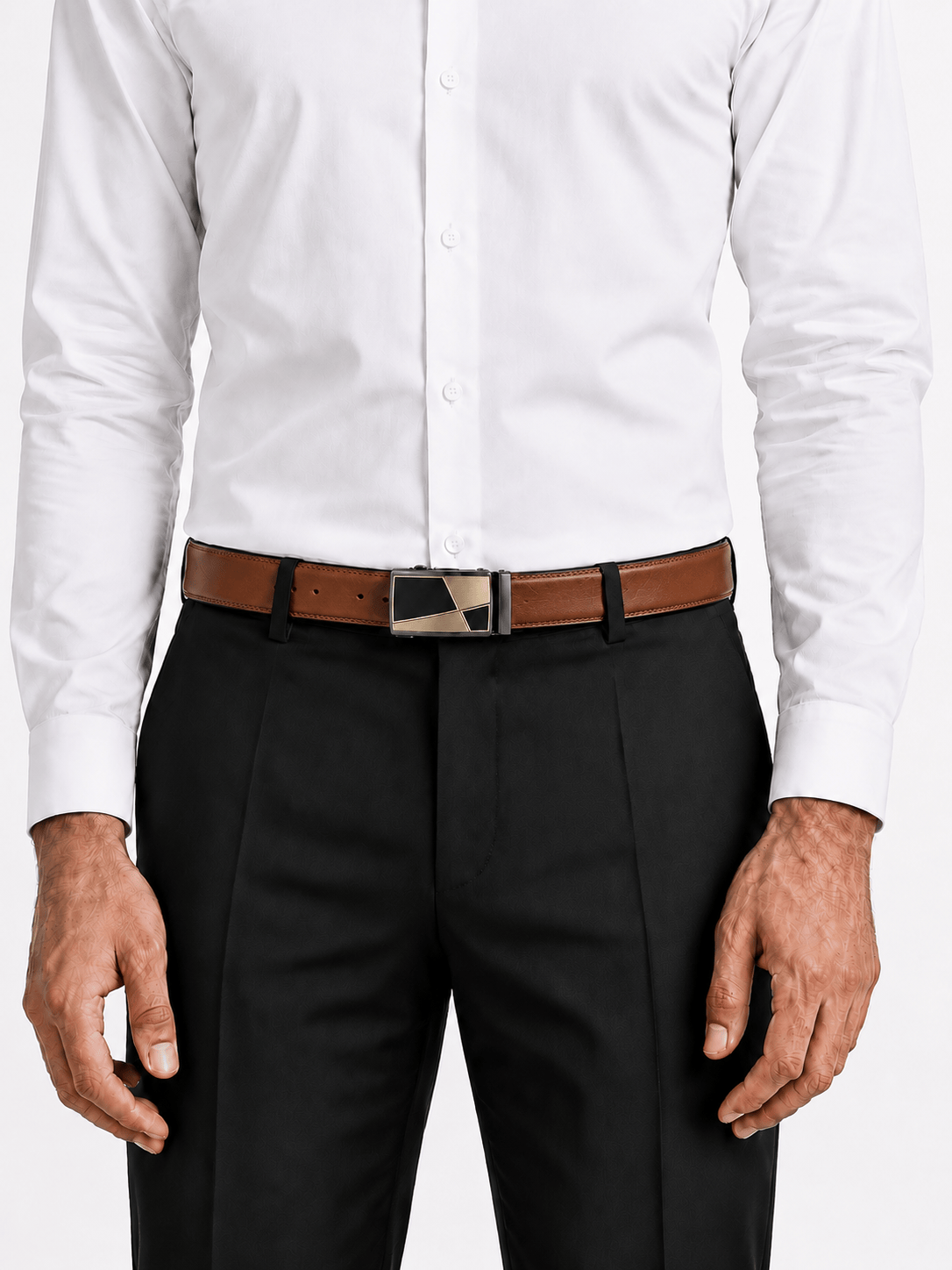 L’art de la Ceinture Arthur – Ceinture Automatique Marron