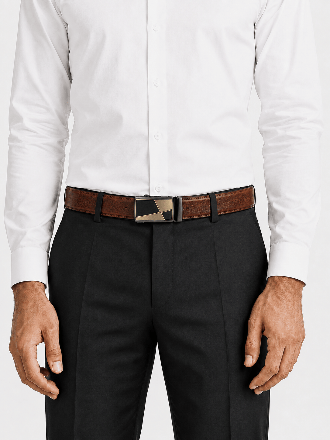 L’art de la Ceinture Arthur – Ceinture Automatique Marron