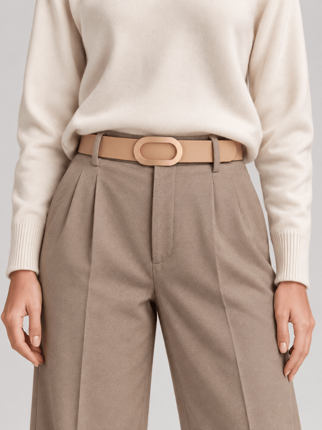 L’art de la Ceinture Charlotte – Ceinture Ardillon Beige