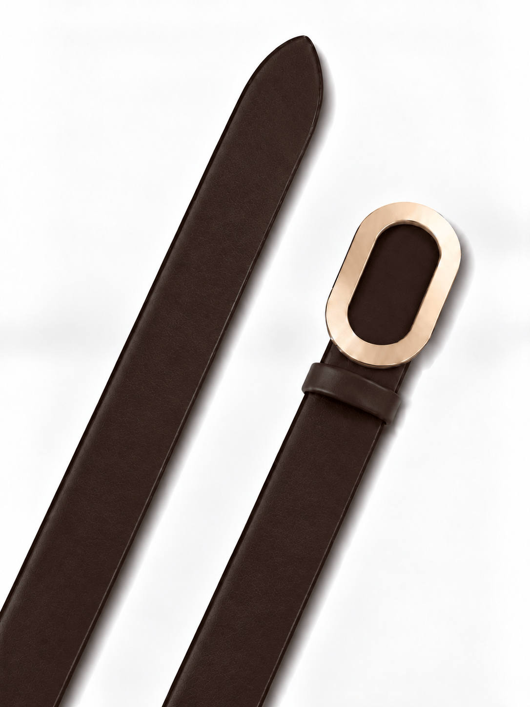 L’art de la Ceinture Charlotte – Ceinture Ardillon Marron Foncé