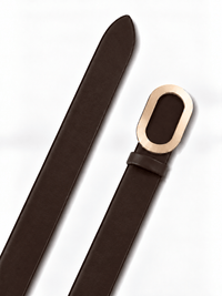 L’art de la Ceinture Charlotte – Ceinture Ardillon Marron Foncé
