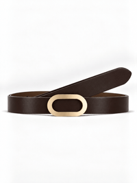 L’art de la Ceinture Charlotte – Ceinture Ardillon Marron Foncé