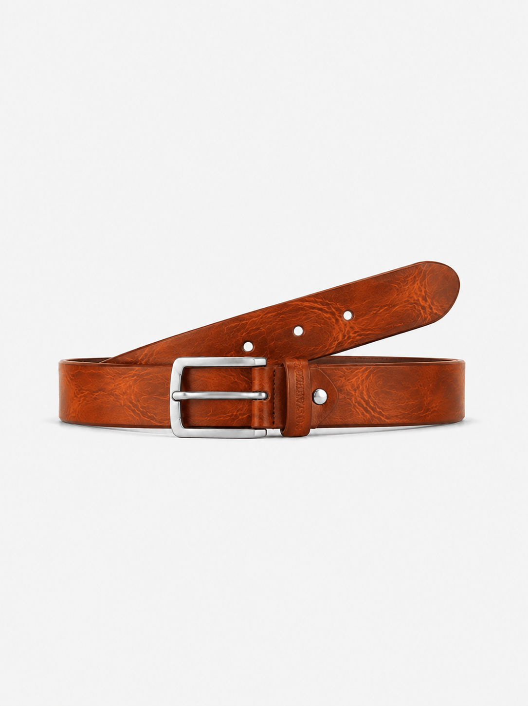 L’art de la Ceinture Edward – Ceinture Cuir Naturel Marron