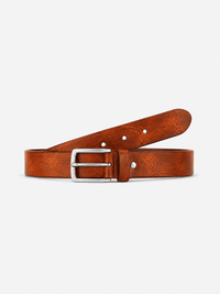 L’art de la Ceinture Edward – Ceinture Cuir Naturel Marron