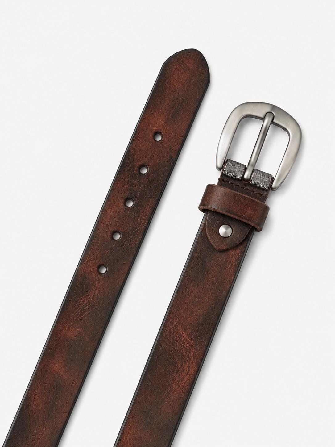 L’art de la Ceinture Edward – Ceinture Cuir Naturel Marron