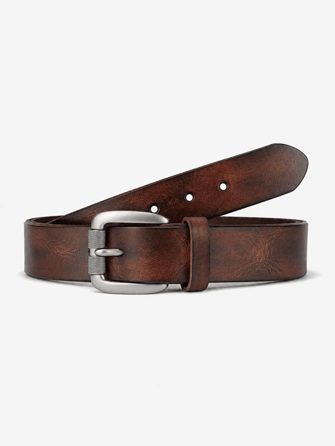 L’art de la Ceinture Edward – Ceinture Cuir Naturel Marron
