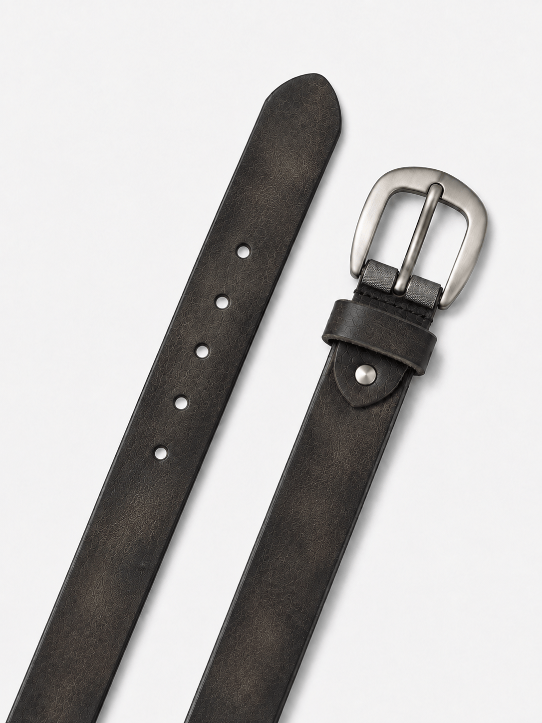 L’art de la Ceinture Edward – Ceinture Cuir Naturel Noir