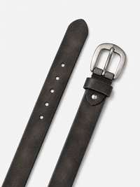 L’art de la Ceinture Edward – Ceinture Cuir Naturel Noir