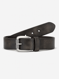 L’art de la Ceinture Edward – Ceinture Cuir Naturel Noir
