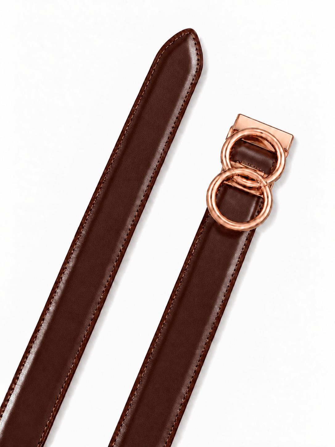 L’art de la Ceinture Eleanor – Ceinture Réversible Marron/Marron Foncé