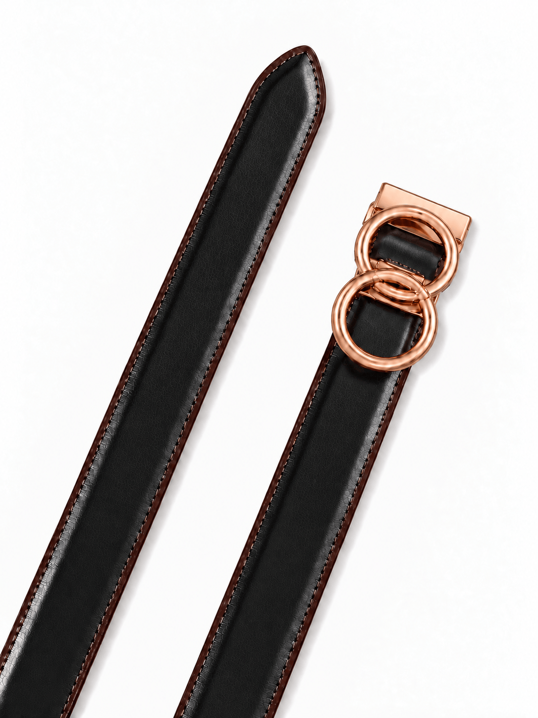L’art de la Ceinture Eleanor – Ceinture Réversible Noir/Marron
