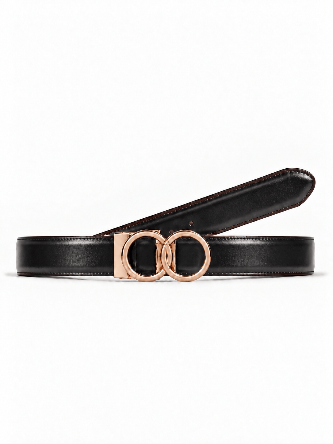 L’art de la Ceinture Eleanor – Ceinture Réversible Noir/Marron