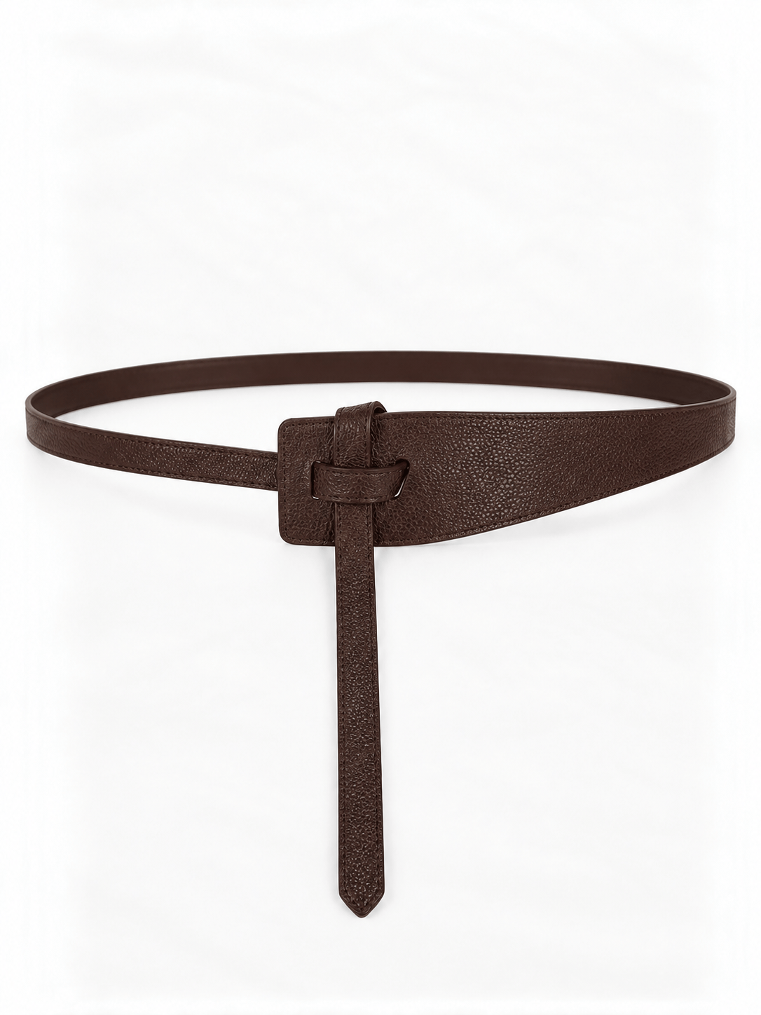 L’art de la Ceinture Genevieve – Ceinture Simili Cuir Marron