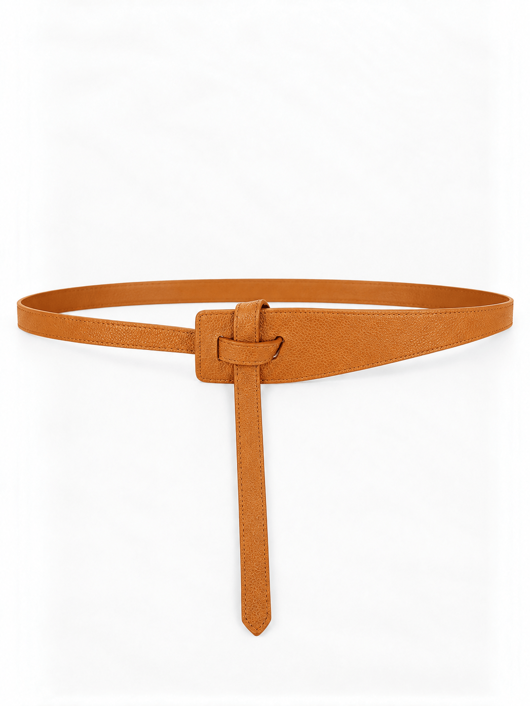L’art de la Ceinture Genevieve – Ceinture Simili Cuir Marron