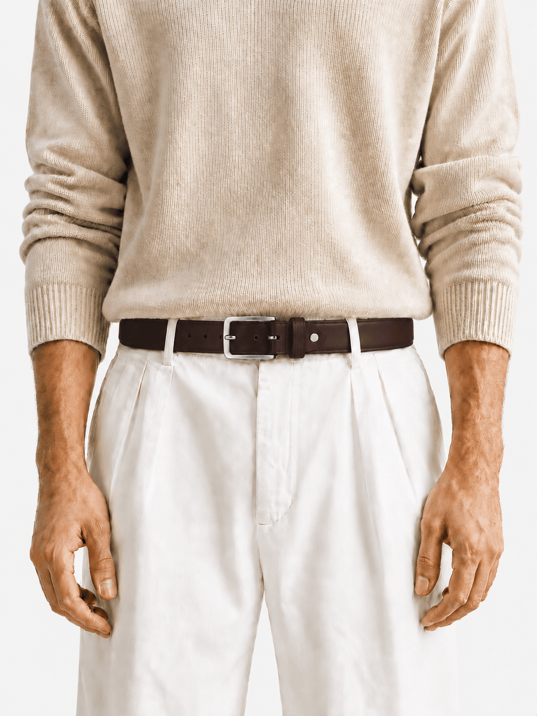 L’art de la Ceinture Luca – Ceinture Cuir Vintage Marron