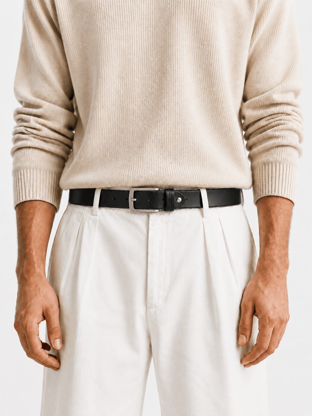 L’art de la Ceinture Luca – Ceinture Cuir Vintage Noir