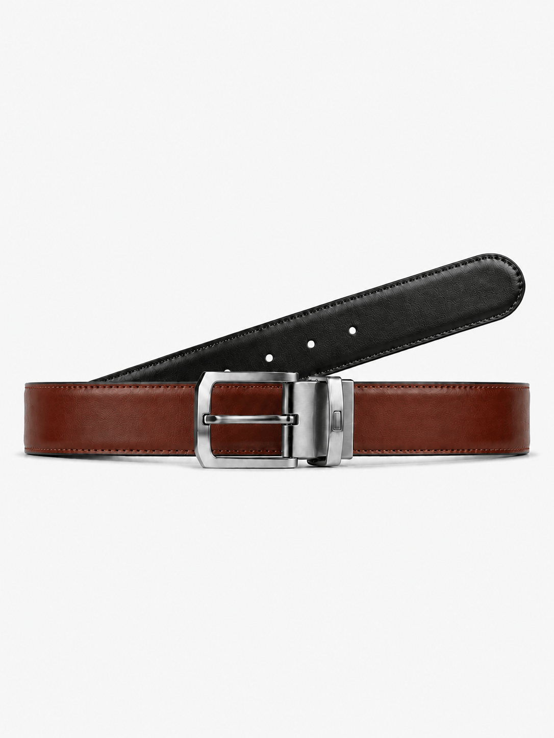 L’art de la Ceinture Marco – Ceinture Réversible Marron/Noir