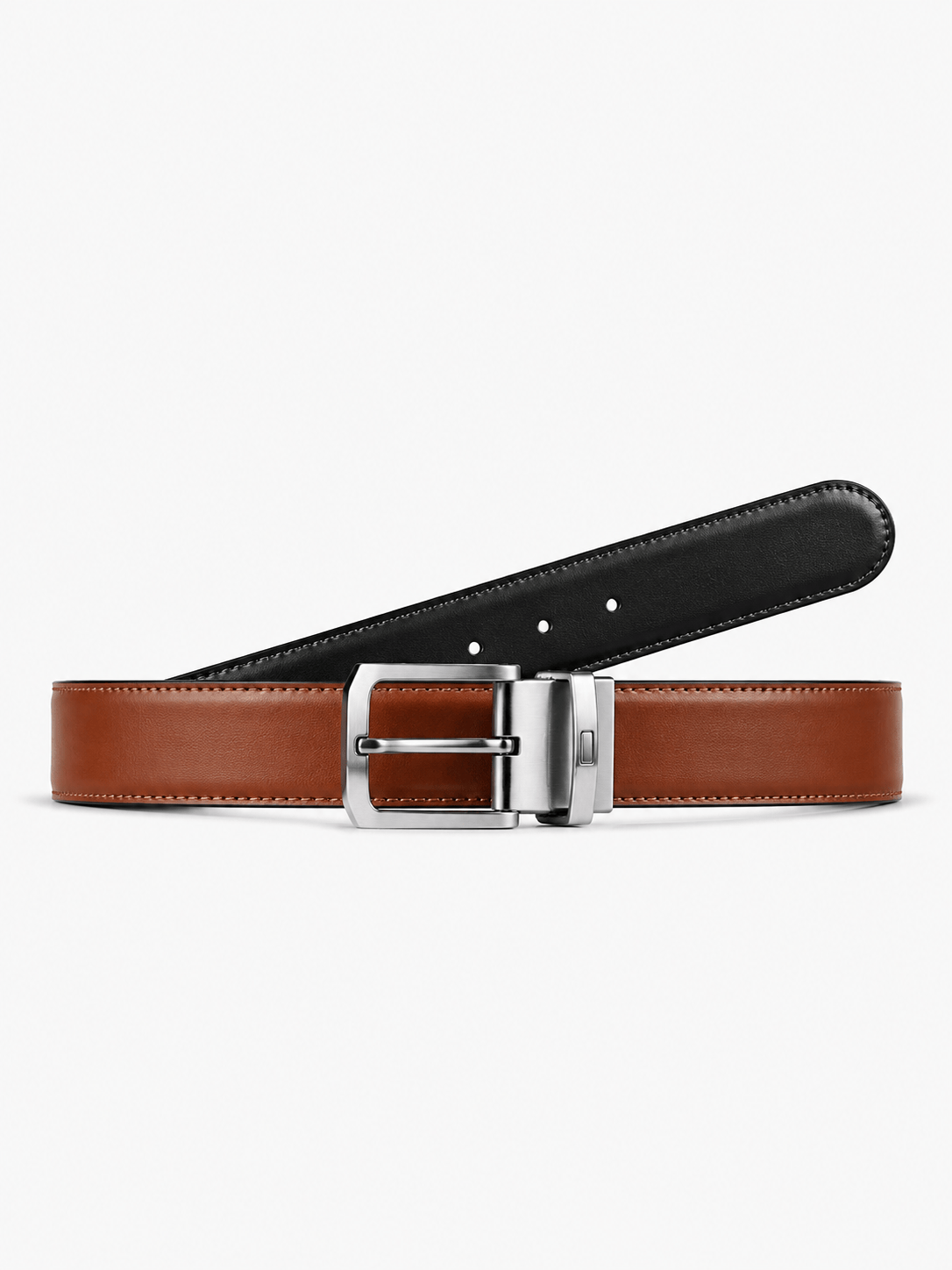 L’art de la Ceinture Marco – Ceinture Réversible Marron/Noir