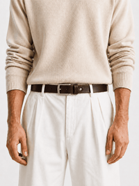 L’art de la Ceinture Oscar – Ceinture Cuir Casual Marron