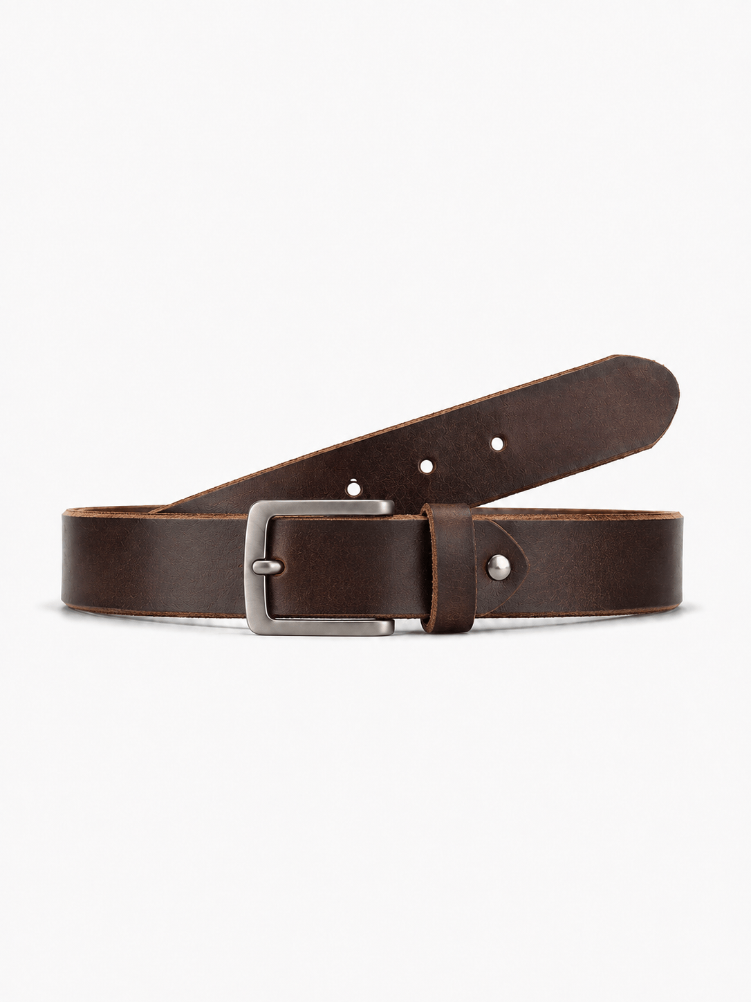 L’art de la Ceinture Oscar – Ceinture Cuir Casual Marron
